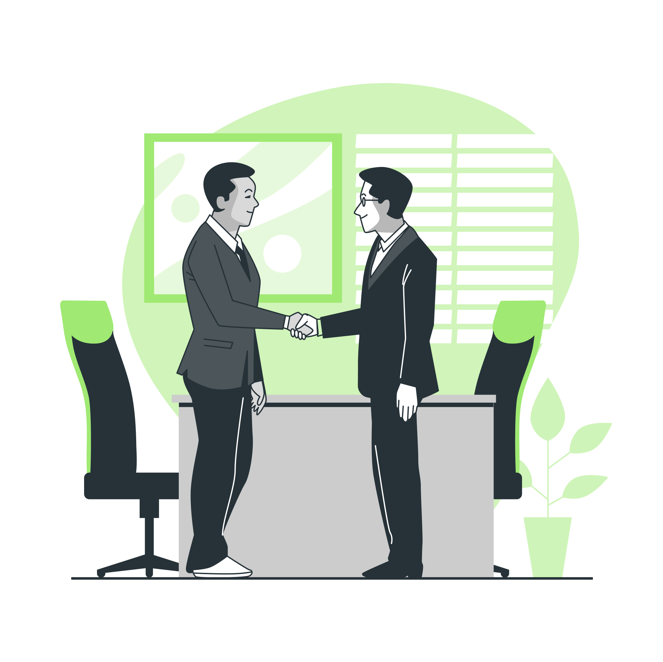 Business meeting illustration